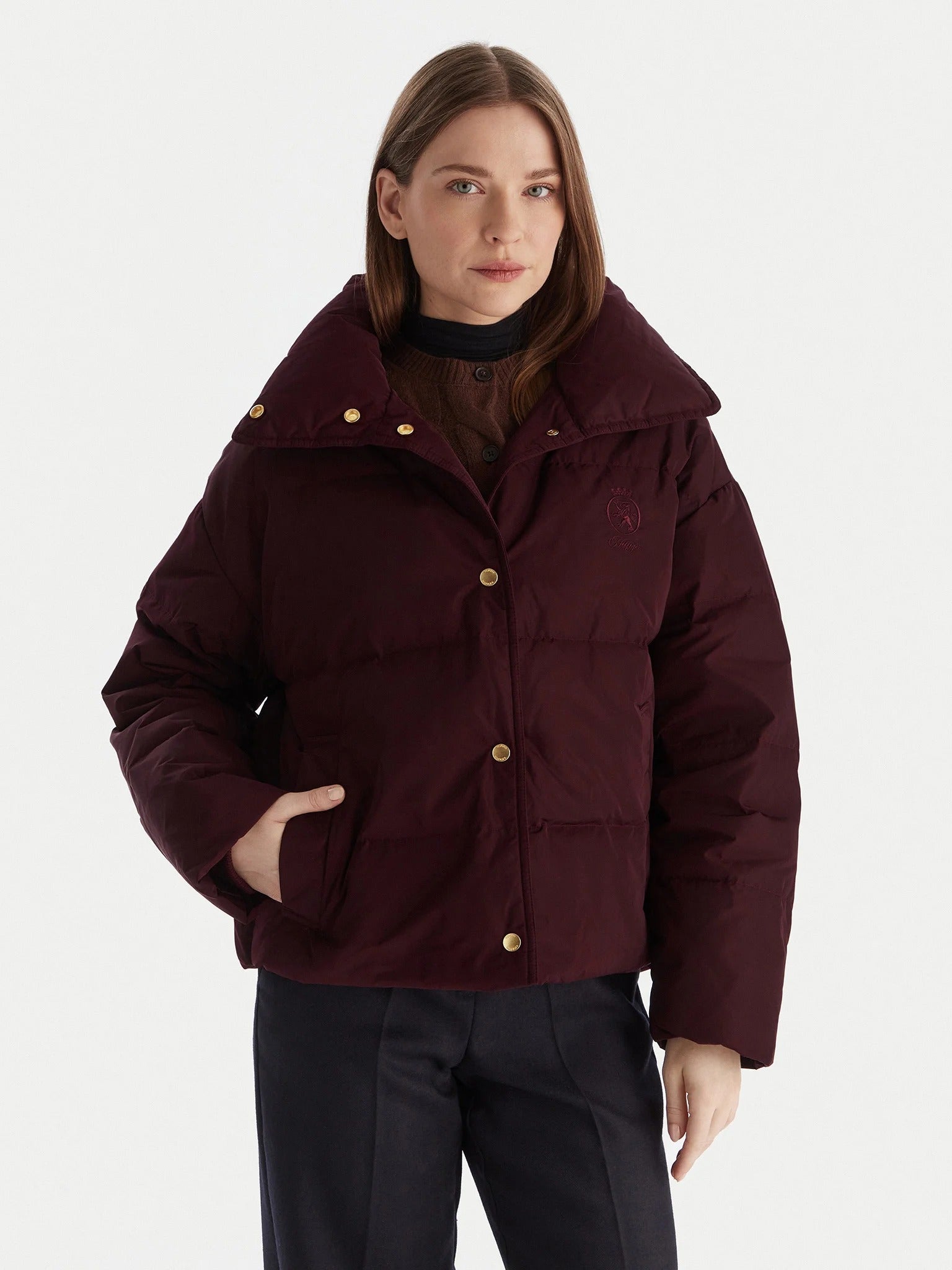 Tommy Hilfiger Piumino Imbottito con Stemma Ricamato