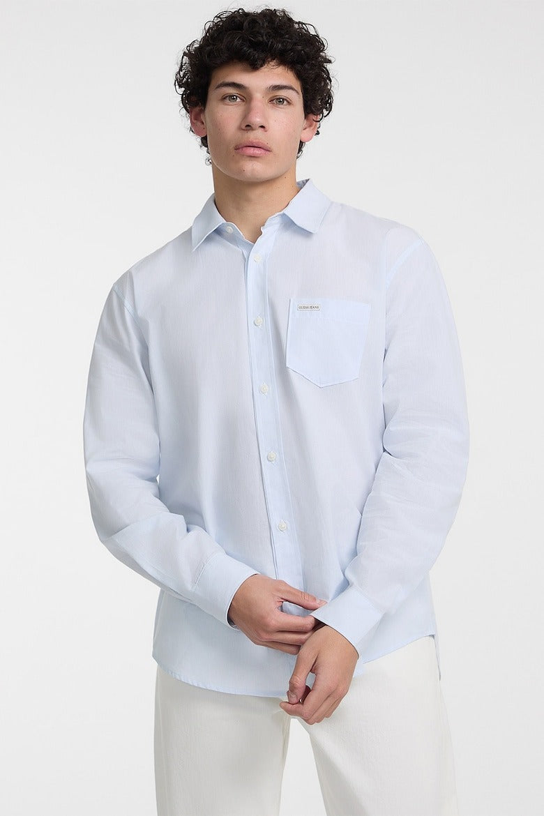 Guess Camicia con Tasca a Righe