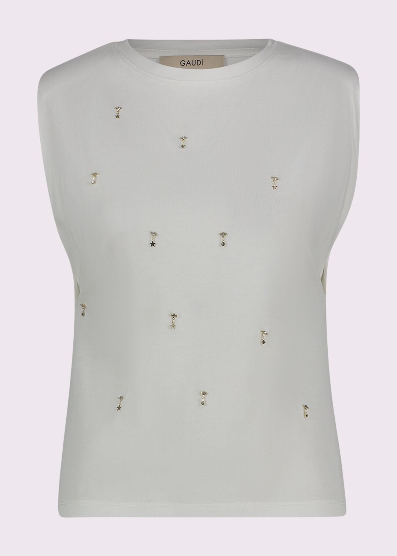 Gaudì T-shirt con Charms Dorati Nero