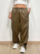 Souvenir Pantalone in Ecopelle Marrone