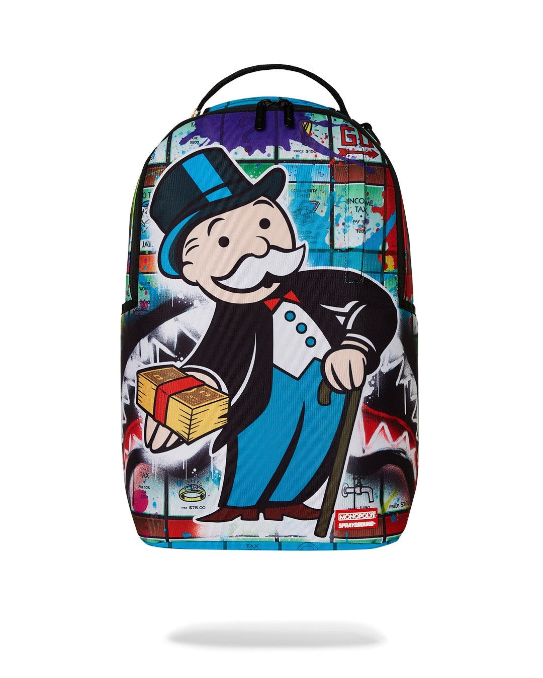 Sprayground Zaino Monopoly Man Sprayed Board Dlxr Multicolore