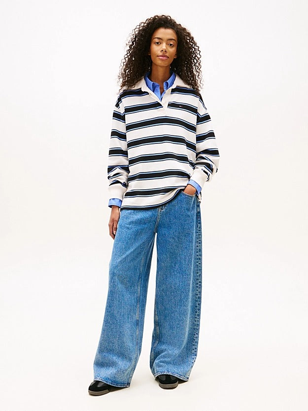 Tommy Jeans Larghi a Vita Media Sbiaditi
Blù