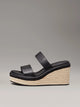 Calvin Klein Sandali con Zeppa Espadrillas in Pelle