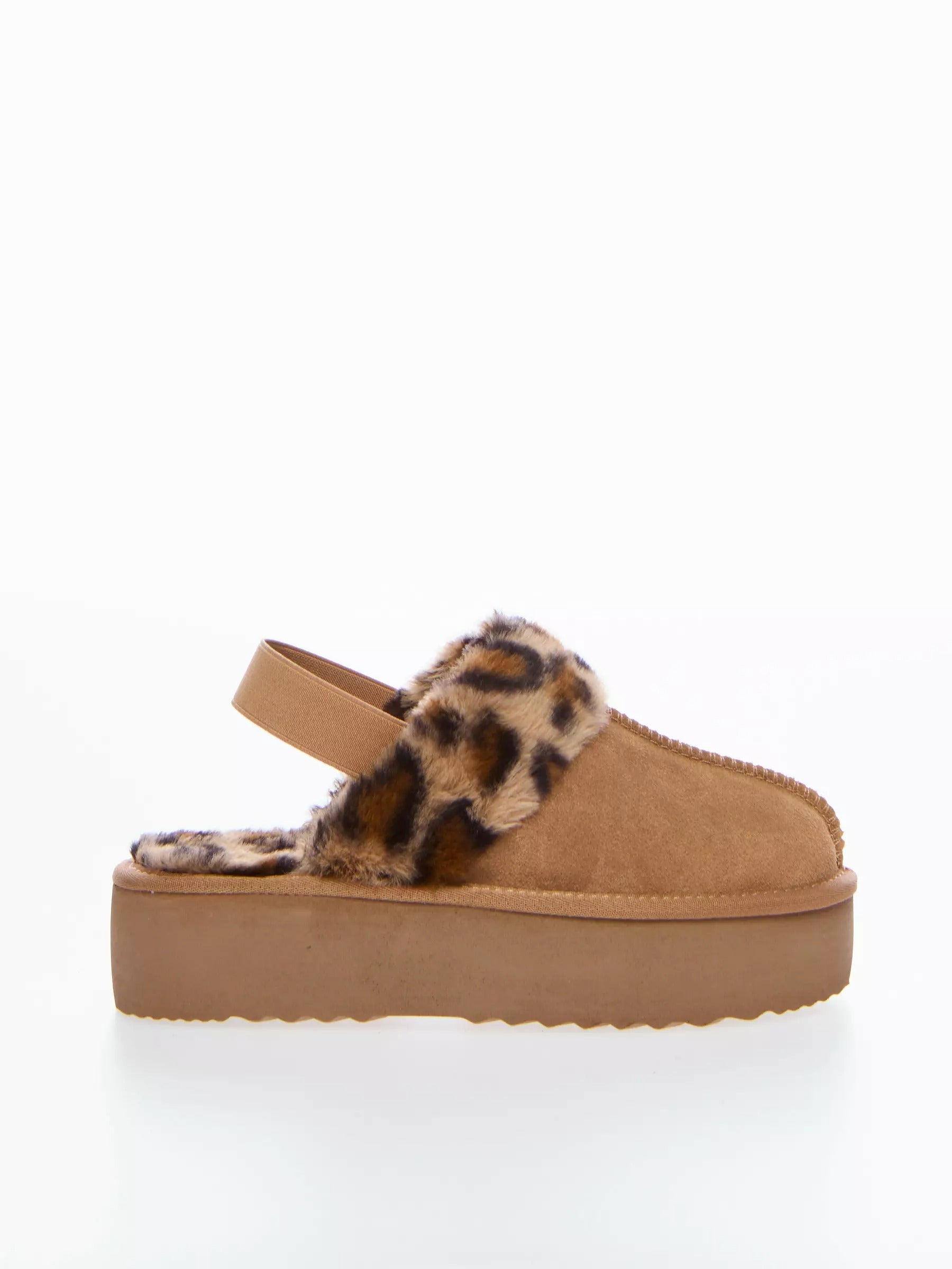 OVYE' Sabot in Camoscio con Bordo Maculato