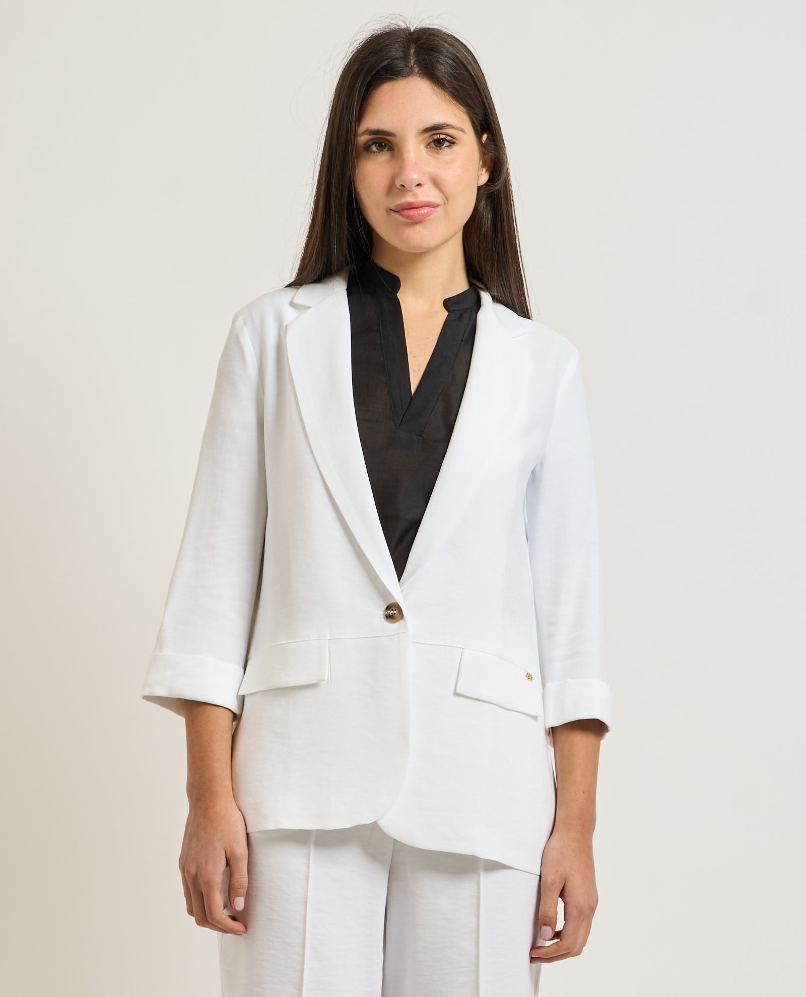 Gaudi Jeans Giacca Monopetto con Bottone
