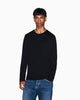 Armani Exchange T-shirt a Maniche Lunghe in Jersey di Cotone Pima Essential