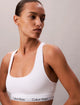 Calvin Klein Top Sortivo con Elastico Logato Lettering in Cotton