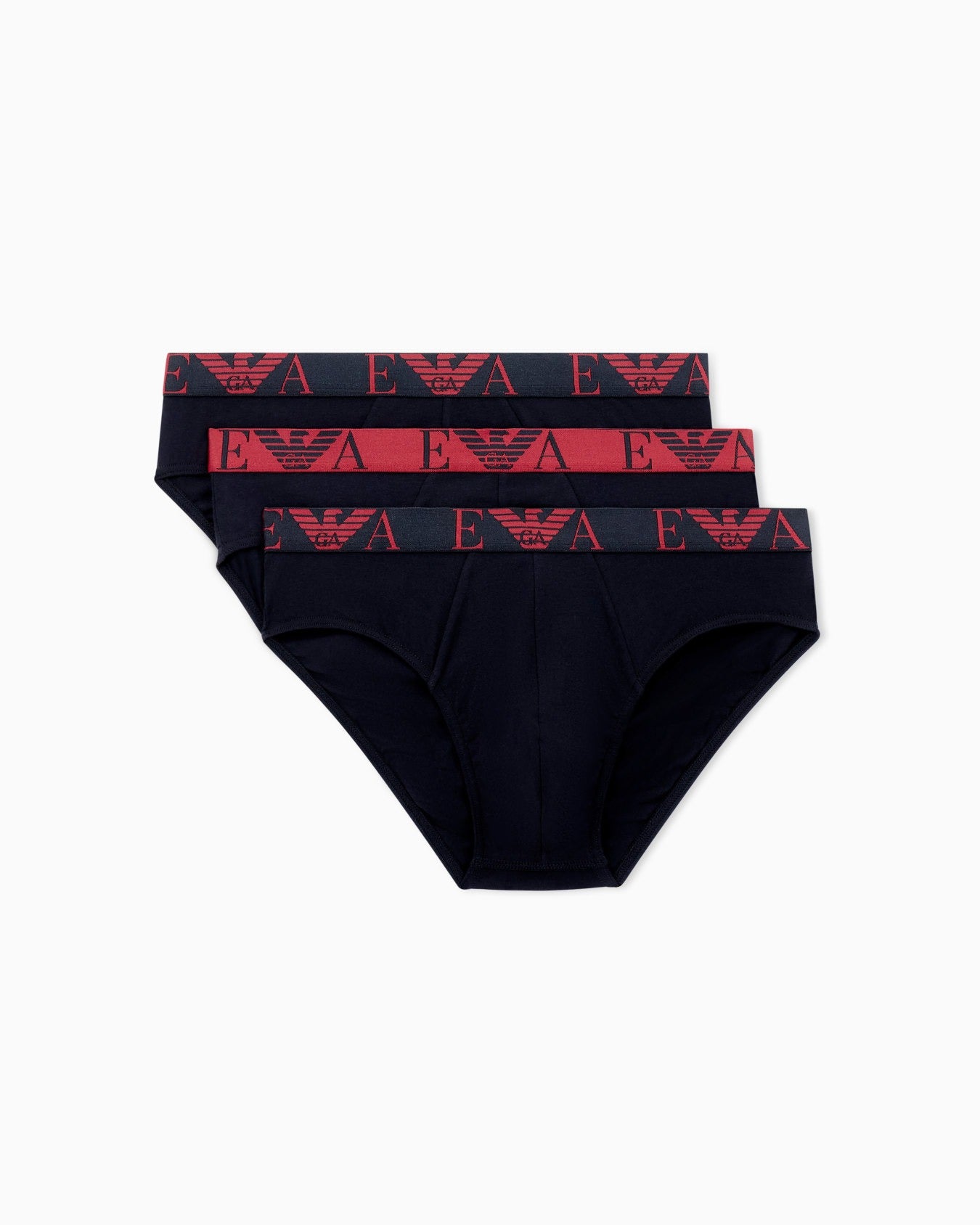 Emporio Armani Pack 3 Slip Logo Bold Monogram
Nero Rosso