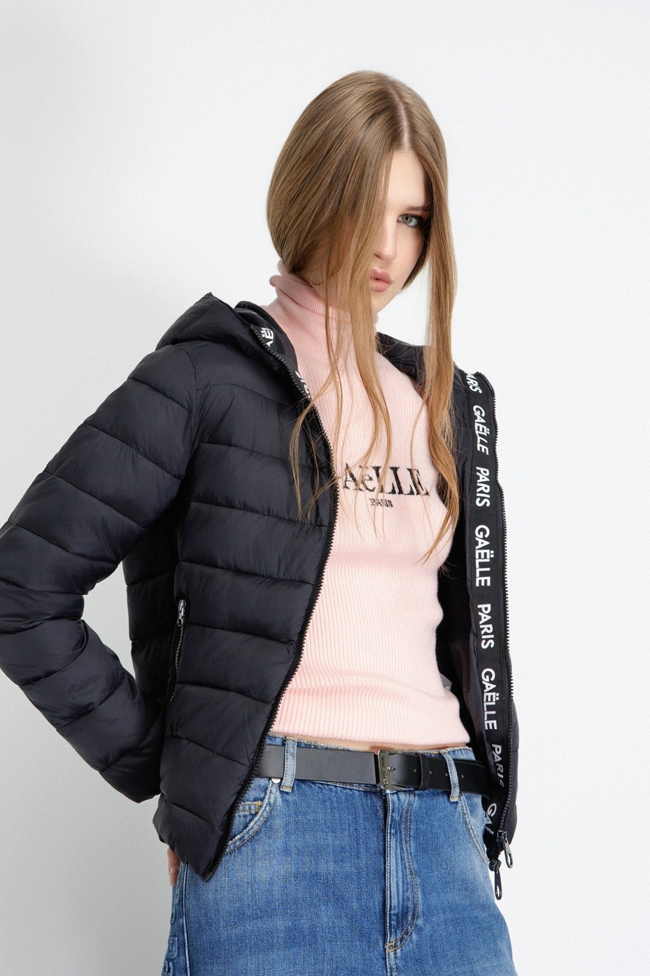 Gaelle Paris Piumino Manica Lunga Con Cappuccio