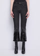 Gaudi Jeans a Vita Alta con Paillettes Nero