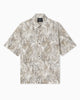 Armani Exchange  in Cotone Fresco con Abbottonatura Nascosta Beige
