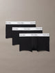 Calvin klein Boxer Vita Bassa in Confezione da 3 - Icon Cotton Stretch Nero