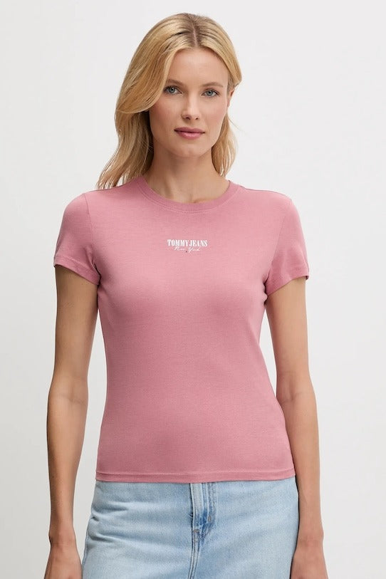 Tommy Jeans T-Shirt  con Logo Ricamato sul Petto