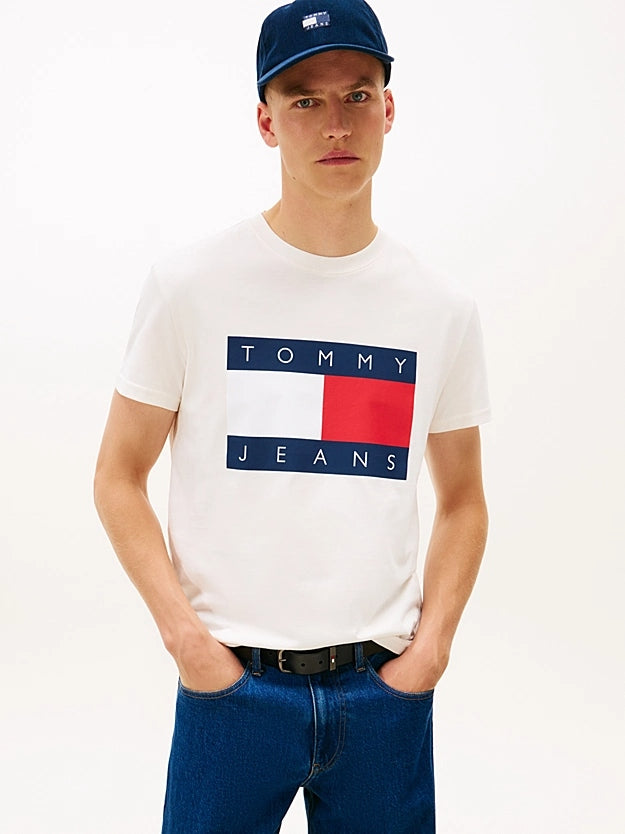 Tommy Jeans in Jersey con Bandiera