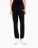 Armani EA7 Pantaloni Logo Series in Jersey di Modal Vestibilità Regular Nero