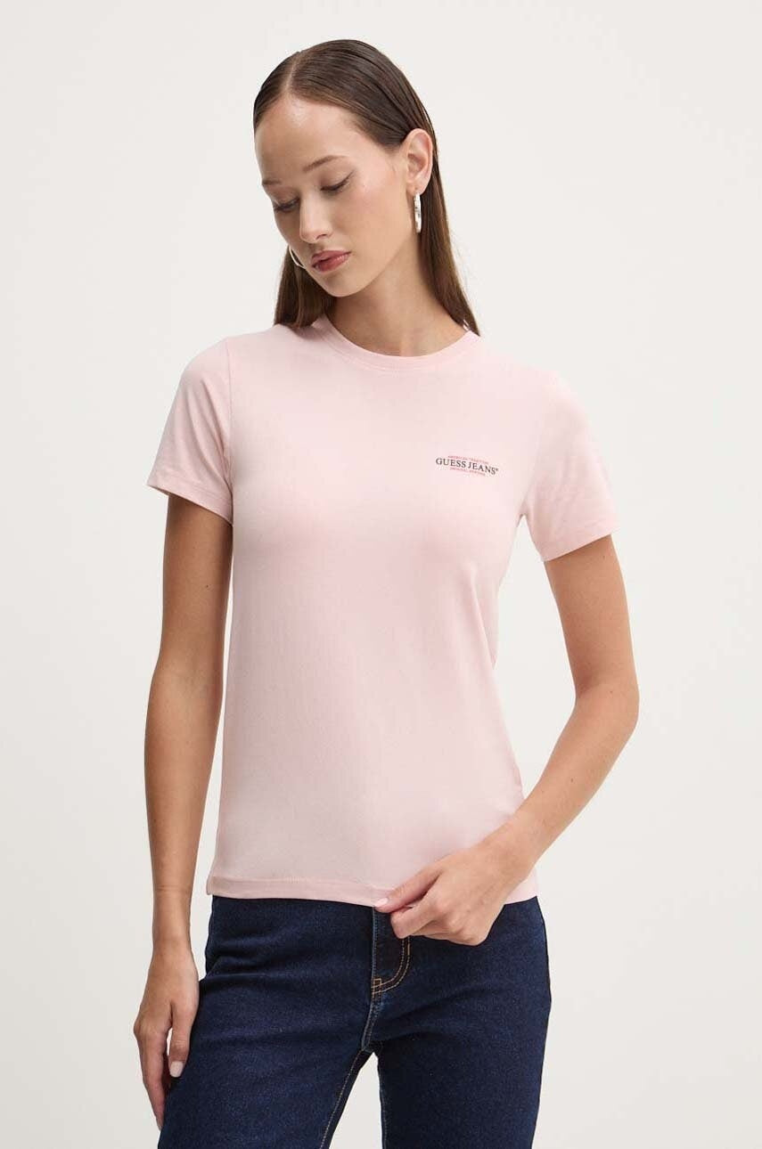 Guess Jeans T-shirt Vestibilità Slim American Tradition Mini