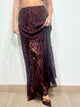 Kontatto Gonna in Pizzo Bordeaux