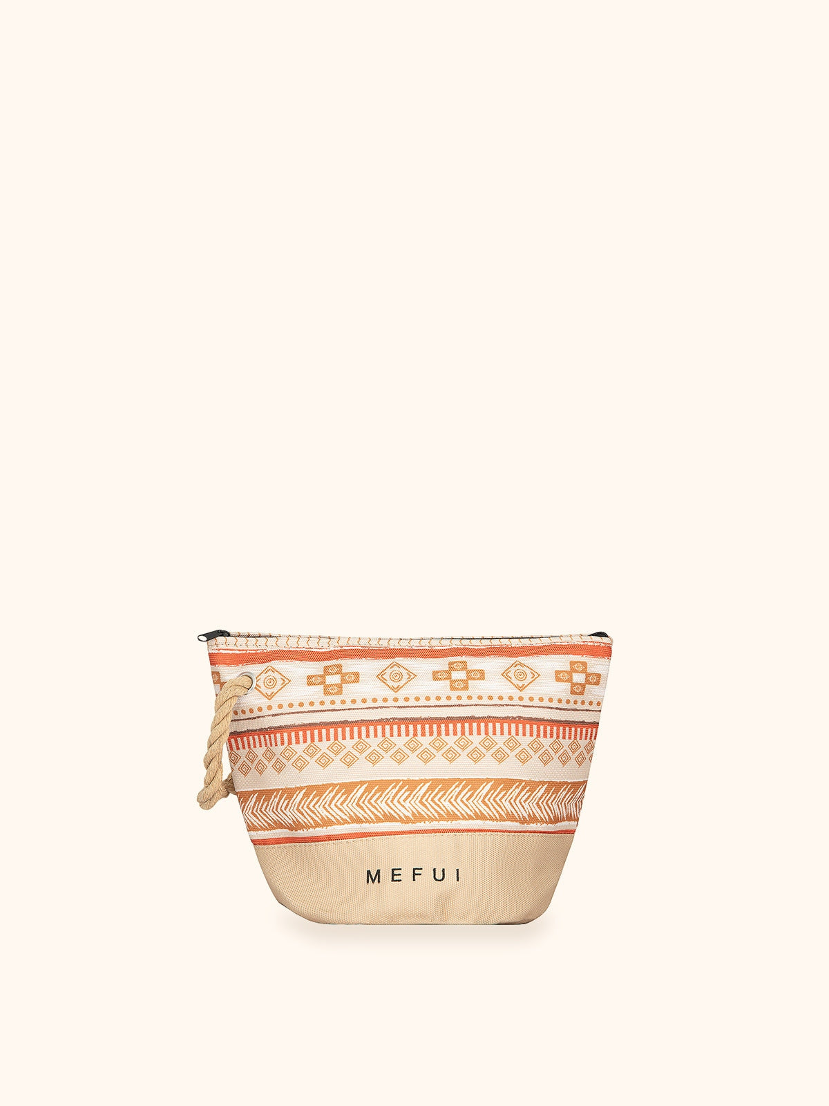 Me fui Pochette con Coulisse Arancione Beige