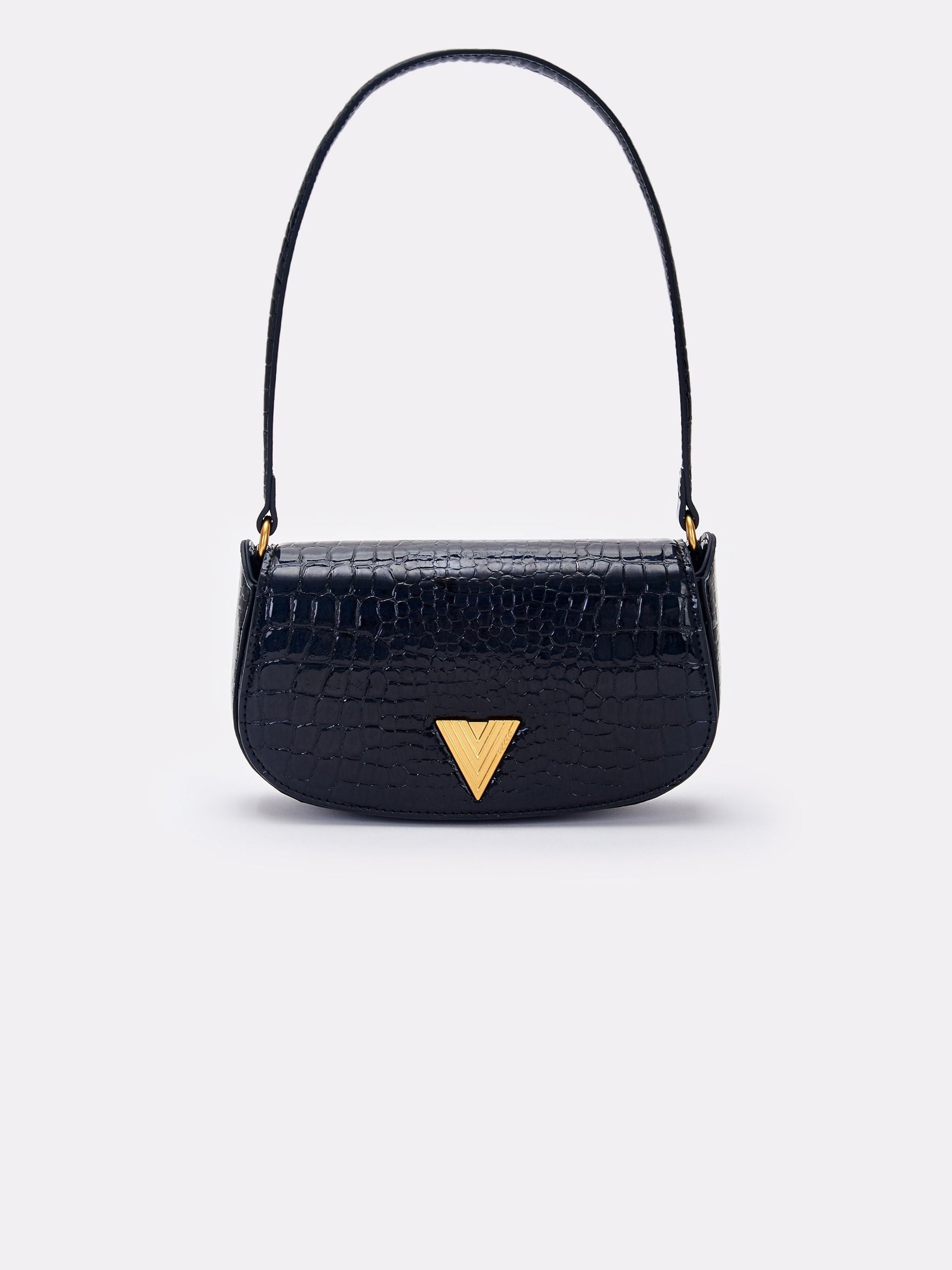 Vicolo Borsa Clap Effetto Coccodrillo