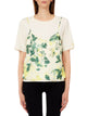 Liu Jo T-shirt a Strati Bianco Verde