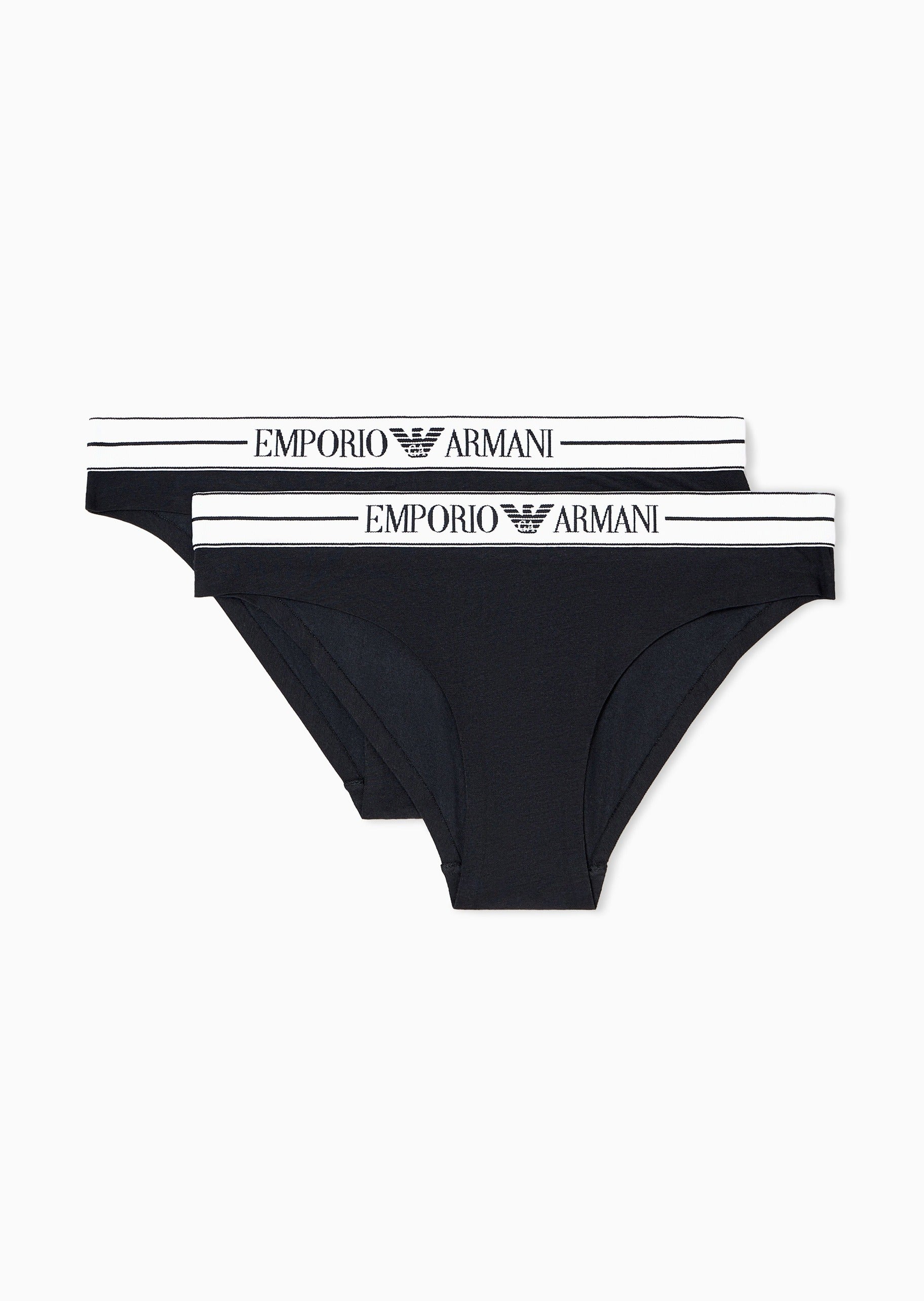 Emporio Armani Pack 2 slip in cotone organico Iconic logoband ASV