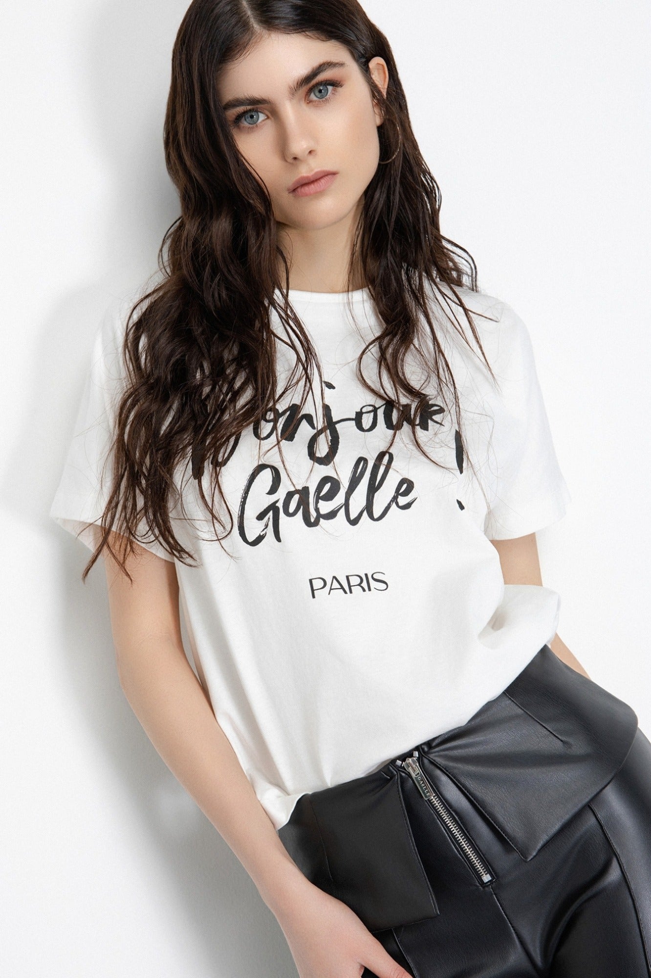 Gaelle Paris T-shirt con Scritta del Logo
