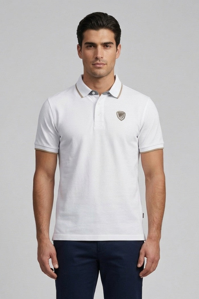 Blauer USA Polo Manica Corta in Cotone Damon