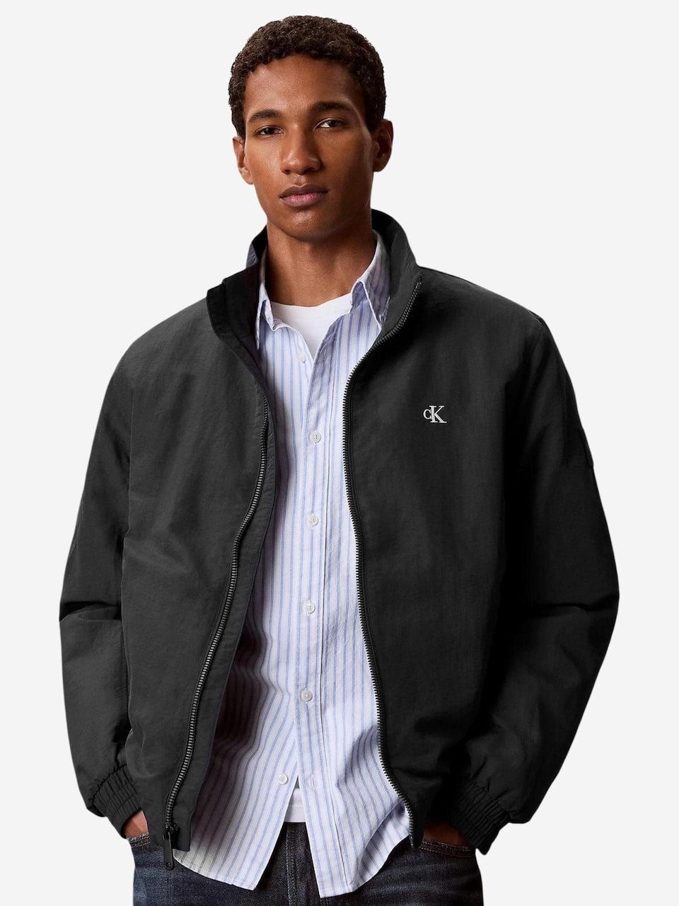 Calvin Klein Giacca con Logo sul Braccio Nero