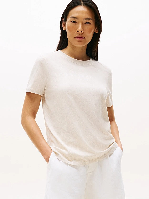 Tommy Jeans T-Shirt in Cotone Tinta Unita