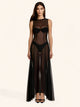 Me fui Vestito lungo in Tulle Nero