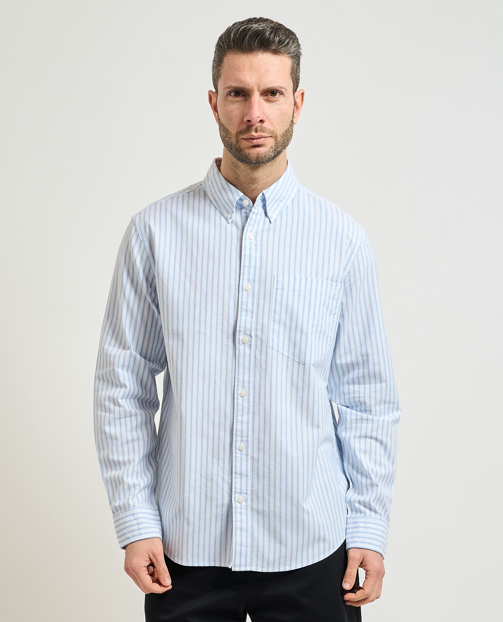 Calvin Klein Jeans Camicia in Cotone Celeste