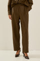 Souvenir Pantalone in Ecopelle Marrone