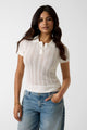 Guess Polo in Maglia Bianco
