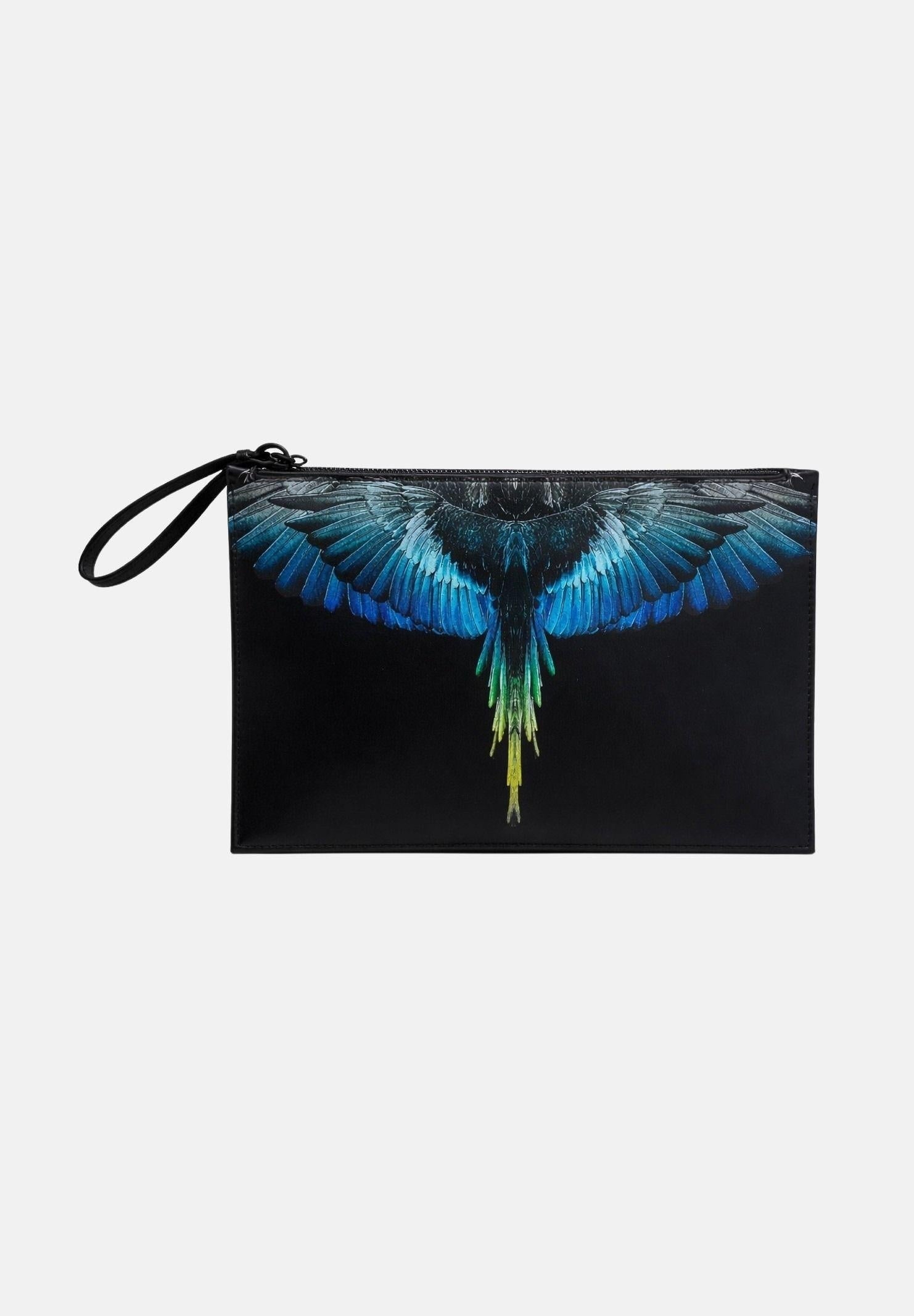 Marcelo Burlon Pochette County of Milan con Cinturino da Polso Nero/Royal