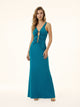 Me fui Vestito lungo Verde Tiffany