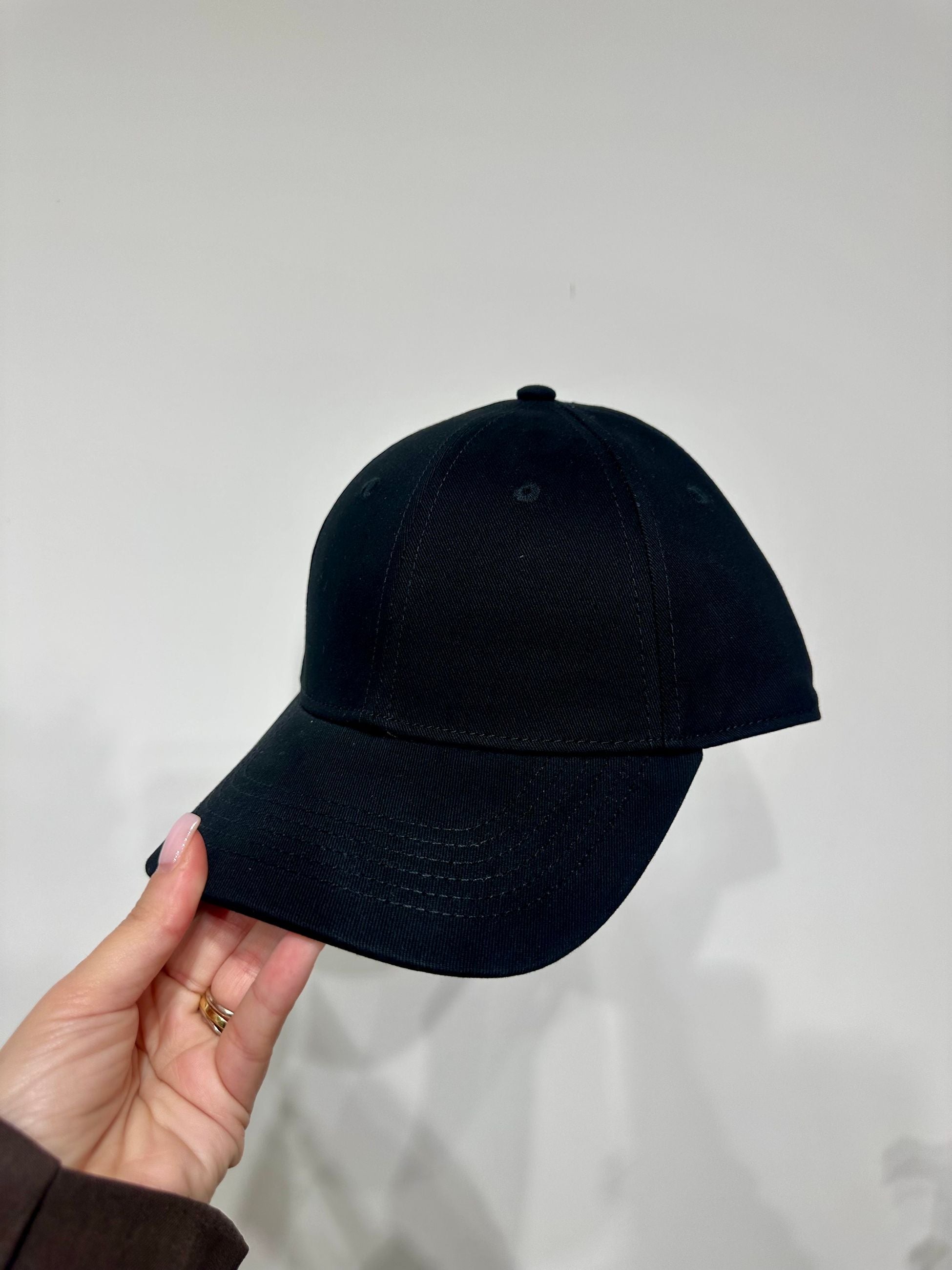 Palm Angels Cappello da Baseball con Maxi Logo Gotico Posteriore Nero