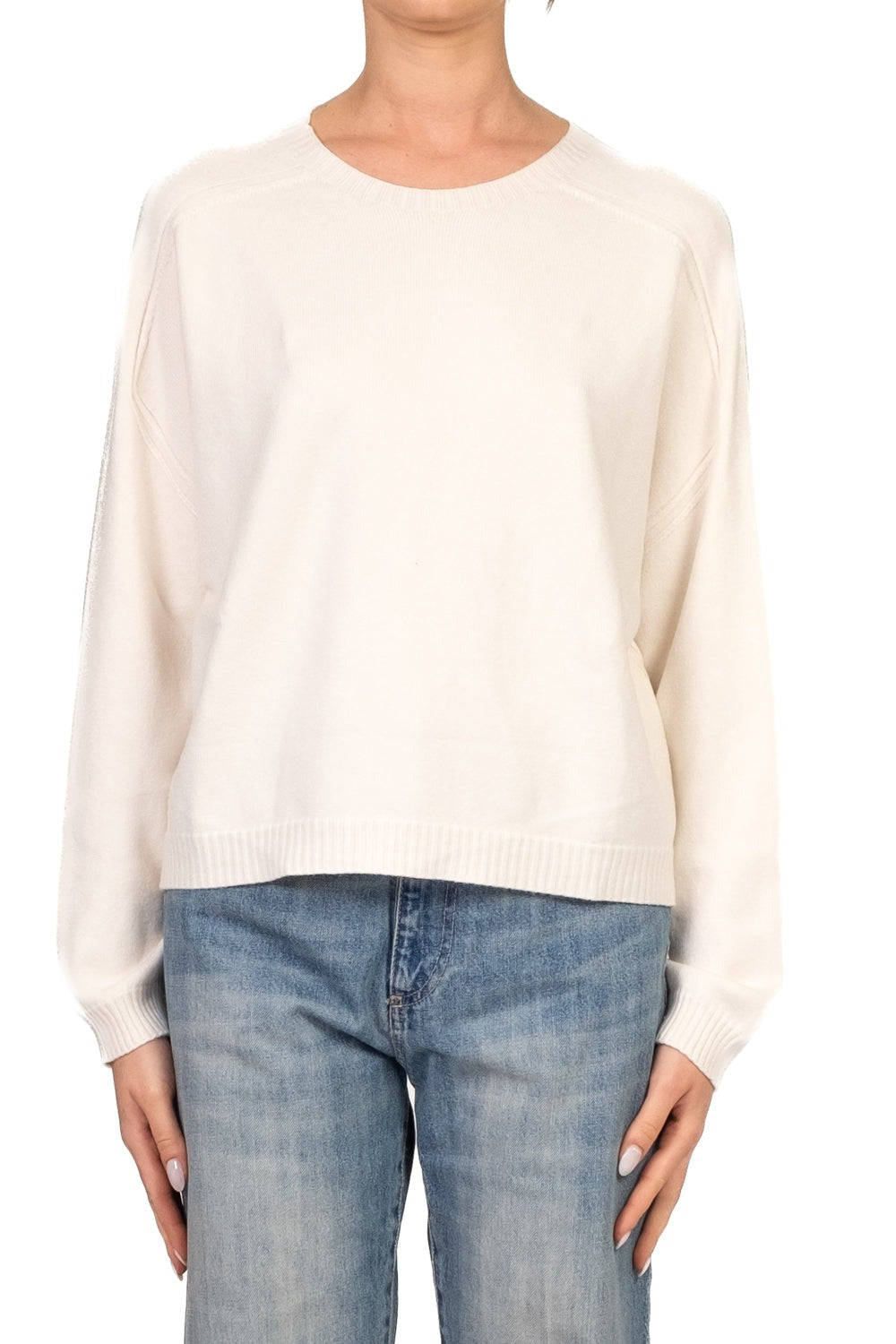 Vicolo Maglia a Scatola Girocollo Boxy