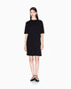 Armani Exchange Abito Corto in Cotone Nero
