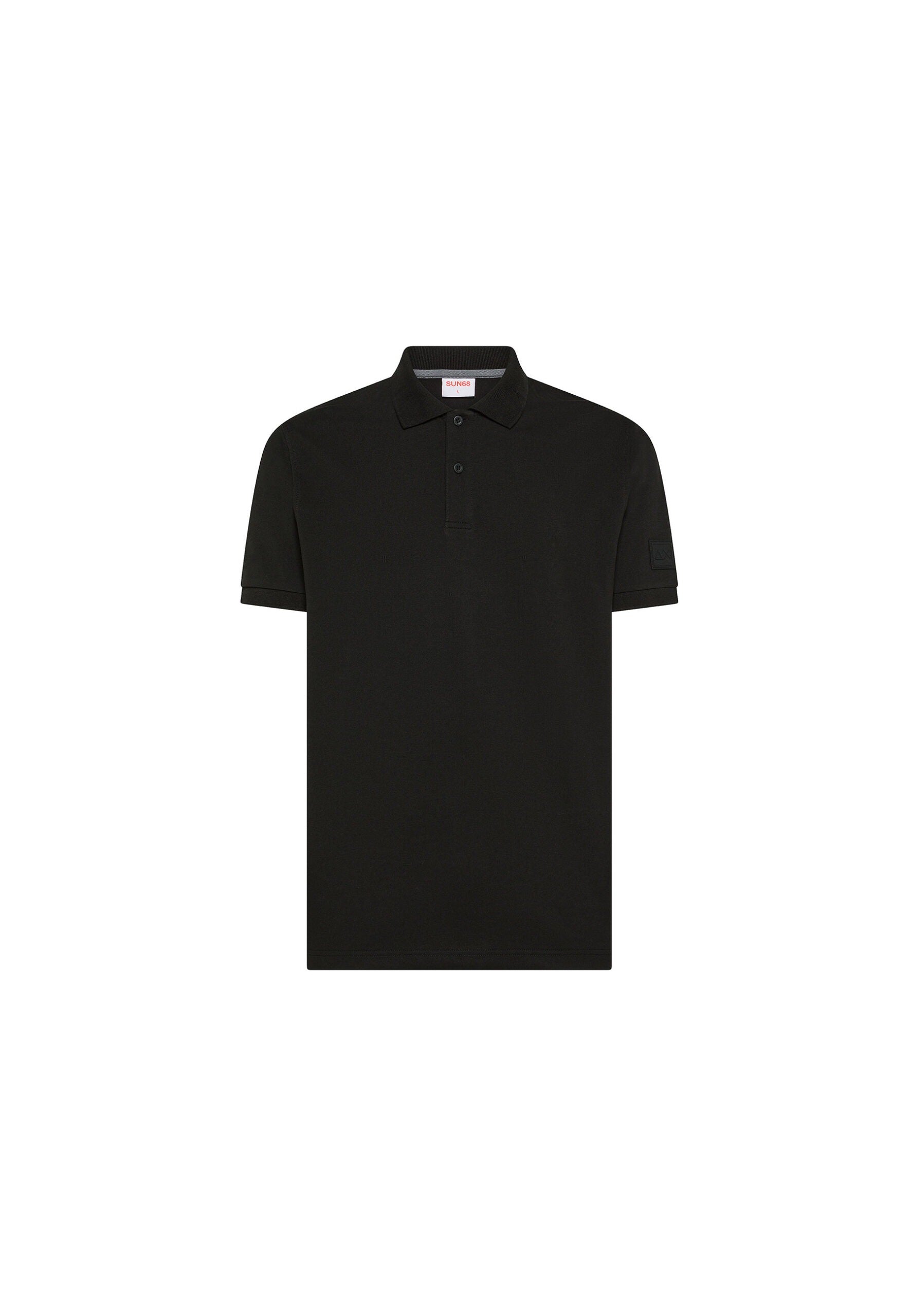 Sun 68 Polo con Righe a Contrasto in Cotone