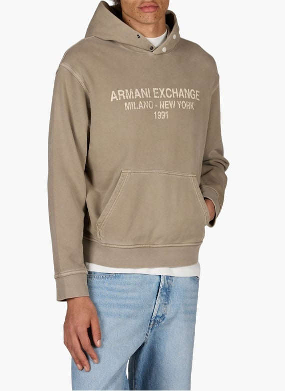 Armani Exchange Felpa con Cappuccio