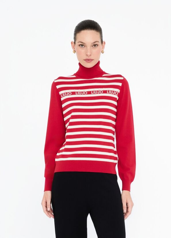 Liu Jo Maglia Dolcevita a Righe