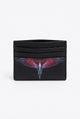 Marcelo Burlon Portacarte in Saffiano Nero Rosso