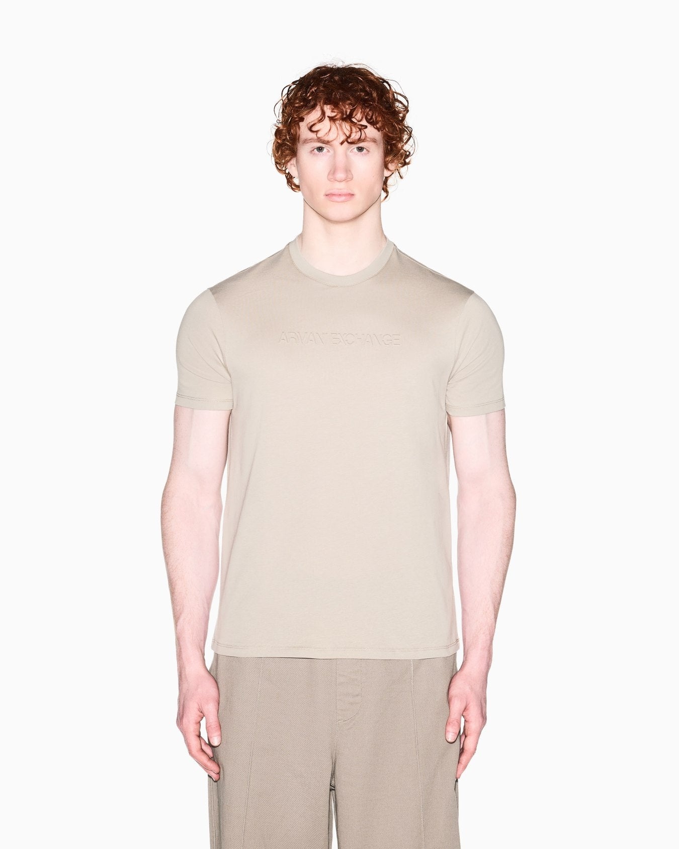 Armani Exchange T-shirt Slim Fit in Jersey di Cotone