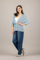 Vicolo Cardigan Senza Bottoni con Filo Lurex