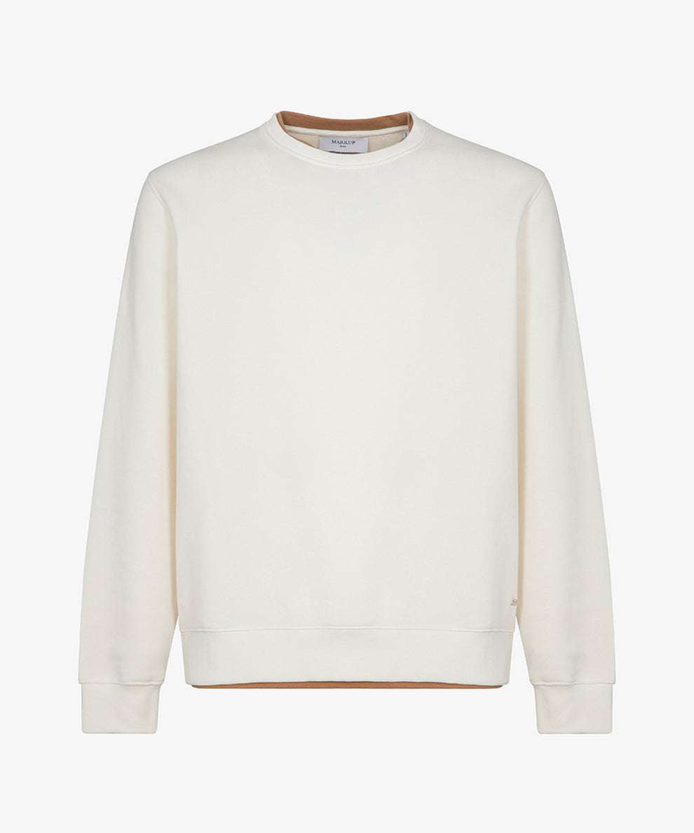 Markup Felpa con Inserti a Contrasto Nero