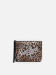 MC2 SAINT BARTH Pochette Aline in Scuba con Stampa Leopardata Marrone