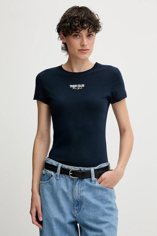 Tommy Jeans T-Shirt  con Logo Ricamato sul Petto