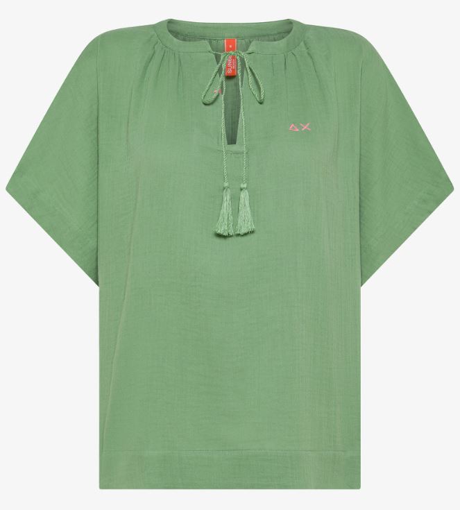 Sun68 Blusa Over Beach Gauze S/S