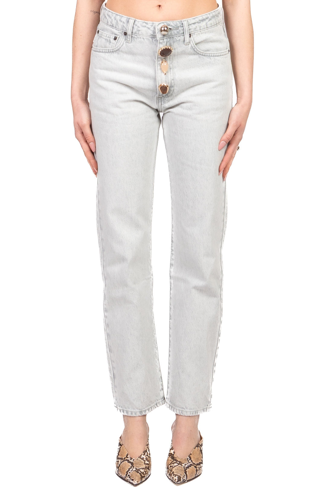 Vicolo Jeans ZOE Cop Bottoni Gioiello
Denim Chiaro