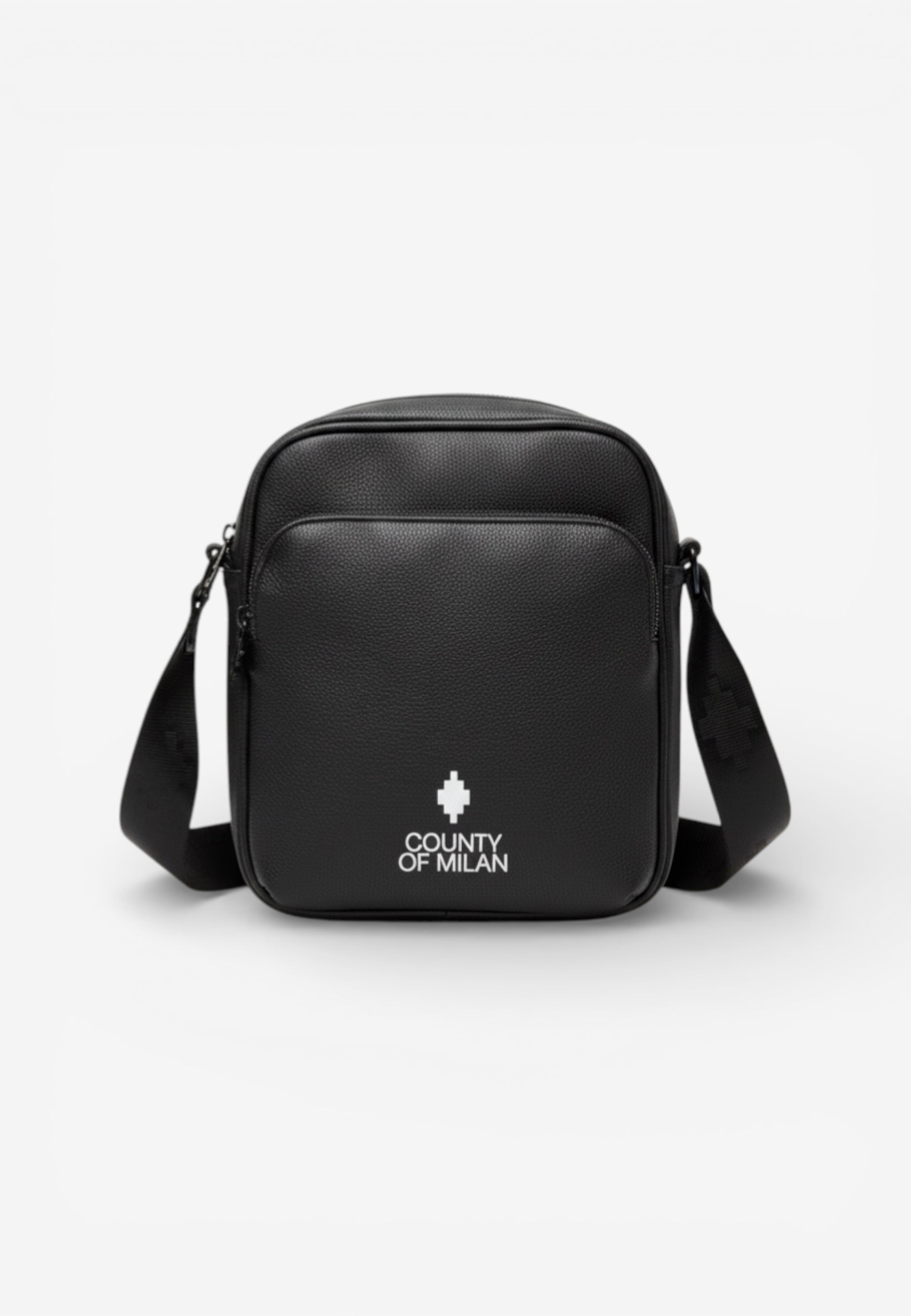 Marcelo Burlon Borsa a Tracolla "County of Milan" con Logo Minimal Nero